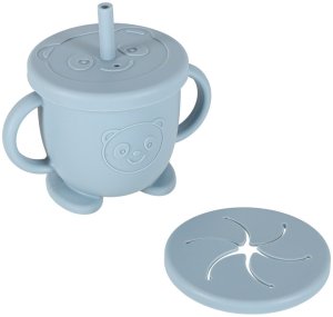 Naczynia silikonowe dla dzieci niemowląt krab zestaw 9 elementów niebieskie Kik Sp. z o. o. Sp. k. 4