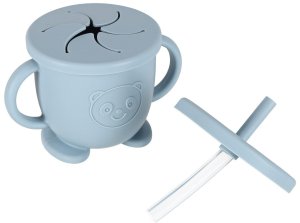 Naczynia silikonowe dla dzieci niemowląt krab zestaw 9 elementów niebieskie Kik Sp. z o. o. Sp. k. 5