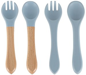 Naczynia silikonowe dla dzieci niemowląt krab zestaw 9 elementów niebieskie Kik Sp. z o. o. Sp. k. 7