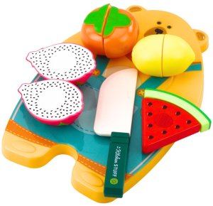 Zestaw Do Krojenia Owoce Deska Nóż Akcesoria Edukacyjne Dla Dzieci LEAN Toys 2