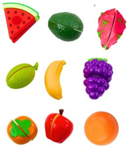Zestaw Do Krojenia Owoce Deska Nóż Akcesoria Edukacyjne Dla Dzieci LEAN Toys 4