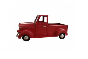 Ozdoba metalowa Samochód czerwony 49 cm 4