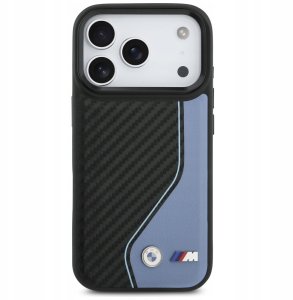 BMW Etui M Carbon Logo MagSafe do iPhone 17 Pro niebieski 3