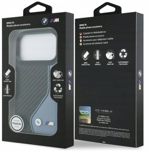 BMW Etui M Carbon Logo MagSafe do iPhone 17 Pro niebieski 8