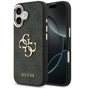 Etui Guess 4G Big 4G Classic Logo do iPhone 17 czarny złoty 2
