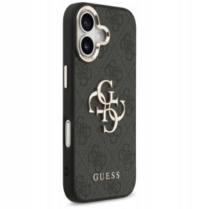 Etui Guess 4G Big 4G Classic Logo do iPhone 17 czarny złoty 4