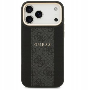 Guess Etui 4G Stripe MagSafe do iPhone 17 Pro Max czarny 2