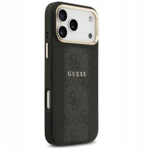 Guess Etui 4G Stripe MagSafe do iPhone 17 Pro Max czarny 3