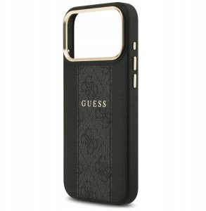 Guess Etui 4G Stripe MagSafe do iPhone 17 Pro Max czarny 5