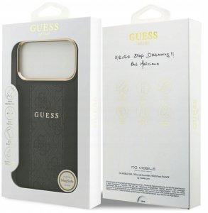 Guess Etui 4G Stripe MagSafe do iPhone 17 Pro Max czarny 6