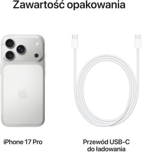 Smartfon Apple iPhone 17 Pro 256GB Srebrny (MG8H4) 8