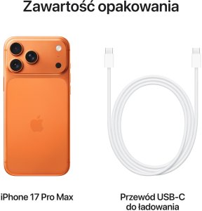 Smartfon Apple iPhone 17 Pro Max 5G 256GB Pomarańczowy (MFYN4) 8