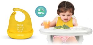 Krzesełko do karmienia ze stolikiem + śliniaczek Milo Ricokids szary 5