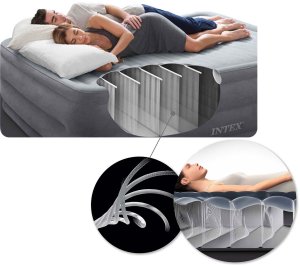 Materac dmuchany 191x137x33 cm z wbudowaną pompką elektryczną INTEX 67768ND 5