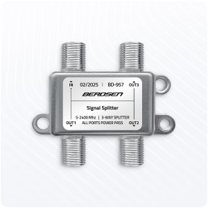 Splitter antenowy rozgałęźnik pasywny 3-wejściowy 52400 MHz Berdsen BD-957 2