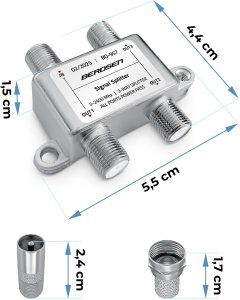 Splitter antenowy rozgałęźnik pasywny 3-wejściowy 52400 MHz Berdsen BD-957 3