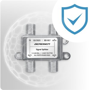 Splitter antenowy rozgałęźnik pasywny 3-wejściowy 52400 MHz Berdsen BD-957 6