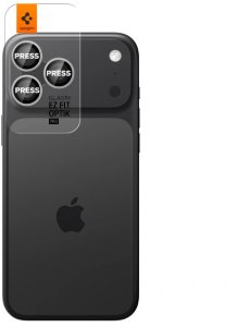 Spigen Glass tR EZ Fit Optik Pro 2 Pack, silver - iPhone 17/16/15/14 Pro / 17/16/15/14 Pro Max 2