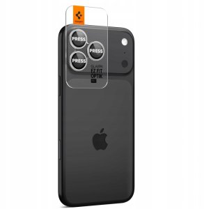 Spigen Glass tR EZ Fit Optik Pro 2 Pack, silver - iPhone 17/16/15/14 Pro / 17/16/15/14 Pro Max 6