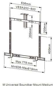 M Universal Soundbar Mount 8