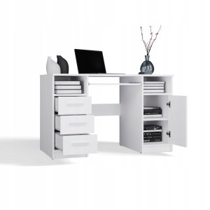 Biurko Delta Białe 120 cm x 60 cm 7