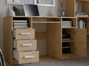 Biurko Delta Dąb Artisan 120 cm x 60 cm 2