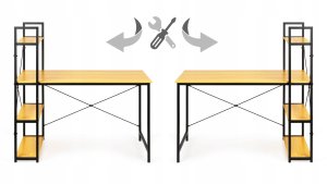 Biurko ModernHome Beżowe 120 cm x 64 cm 11