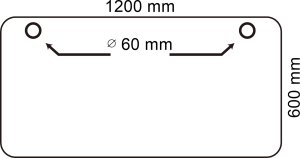 Biurko Vertigo RXD1-3-2RR Czarne 120 cm x 60 cm 7