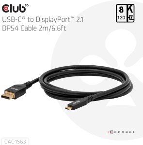 CLUB3D CAC-1563 adapter kablowy 2 m DisplayPort 2