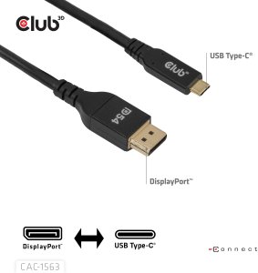 CLUB3D CAC-1563 adapter kablowy 2 m DisplayPort 4