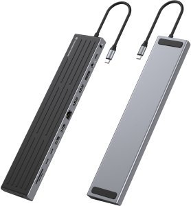 CONCEPTRONIC 14-1 Dock USB-C->2xHDMI/DP/2xUSB-C/+ 18cm sw 2