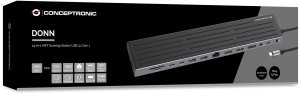 CONCEPTRONIC 14-1 Dock USB-C->2xHDMI/DP/2xUSB-C/+ 18cm sw 4