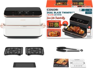 Cosori CAF-TF101S-WEUR Dual Blaze TwinFry Wi-Fi 10 l biały 3