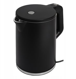 Czajnik elektryczny bezprzewodowy turystyczny 1500 W 1.2 l obrotowy czarny 2