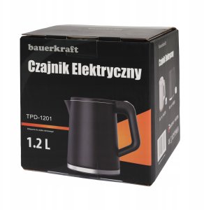 Czajnik elektryczny bezprzewodowy turystyczny 1500 W 1.2 l obrotowy czarny 10