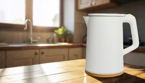 Czajnik elektryczny bezprzewodowy turystyczny 1500 W 1.7 l obrotowy biały 11