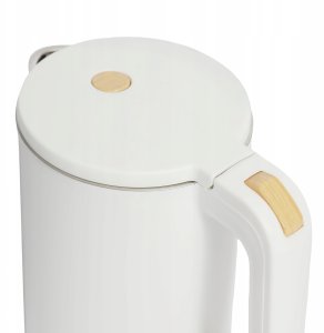 Czajnik elektryczny bezprzewodowy turystyczny 1500 W 1.7 l obrotowy biały 8