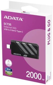 Dysk zewnętrzny SSD ADATA SC735 2TB Czarny (SC735-2000G-CCBK/GY) 2