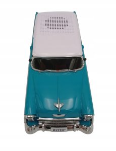 Głośnik bluetooth RETRO WS-1955 ,10W,radio FM,USB, TF,wyświetlacz LED,akumulator 1500mAh,turkusowy 2