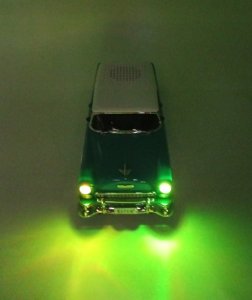 Głośnik bluetooth RETRO WS-1955 ,10W,radio FM,USB, TF,wyświetlacz LED,akumulator 1500mAh,turkusowy 8