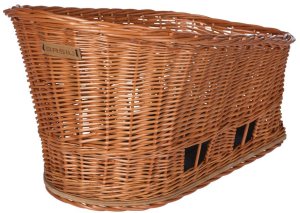 Basil Kosz na tylny bagażnik BASIL PASJA dla zwierząt MIK 50cm MIK System (ready to go) Adapter Plate 2.0 (blokada) wiklinowy 2