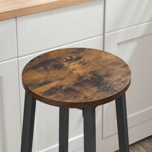 Leobert Taboret barowy - rustykalny / nogi czarne 5