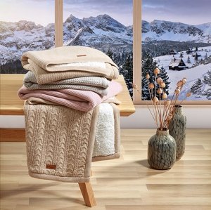 PurePower BABY ONO 1659/01 kocyk bawełniany z ociepleniem różowy 4