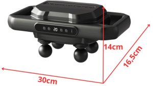 Masażer do ciała mocny 4 głowice 20 stopni siły + 6 trybów impulsowych usb 6