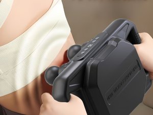 Masażer do ciała mocny 4 głowice 20 stopni siły + 6 trybów impulsowych usb 8