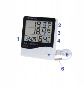 Stacja pogodowa DIGI+ BEZPRZEWODOWA STACJA POGODY TERMO-HIGROMETR ZEWNĘTRZNA SONDA ZEGAR BUDZIK 13