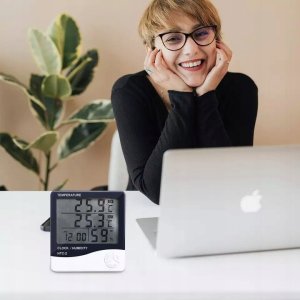 Stacja pogodowa DIGI+ BEZPRZEWODOWA STACJA POGODY TERMO-HIGROMETR ZEWNĘTRZNA SONDA ZEGAR BUDZIK 10