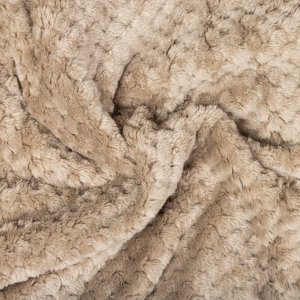 BLANKET WAFFLE FLANNEL 150X200 CM BEIGE 2