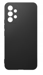 ZESTAW Etui do Samsung A53 5G | Matowe Czarne Silikon Slim +3 SZTUKI SZKŁO 7