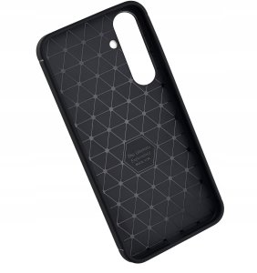krainaGSM ZESTAW Etui do Samsung S25 FE Pancerne Carbon CASE + 3 SZTUKI SZKŁO 4